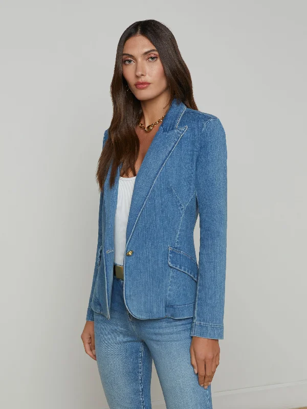 Modern fashion pieces designed for all women   Baldwin Denim Blazer