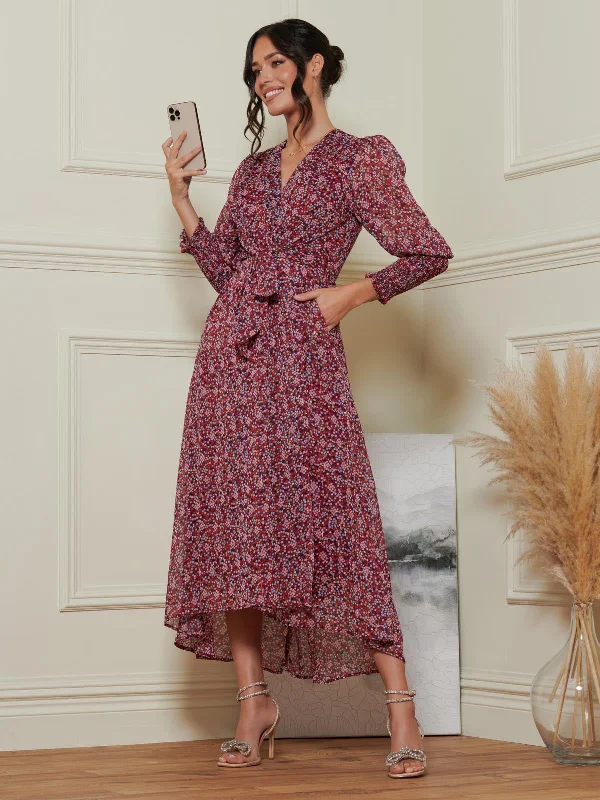 Timeless clothing pieces every woman should own Chiffon Print Tie Waist Maxi Dress, Red Multi Timeless clothing pieces every woman should own Chiffon Print Tie Waist Maxi Dress, Red Multi