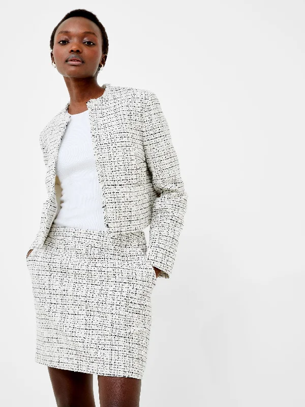 Refresh your wardrobe with high-quality women’s fashion   Effie Boucle Collarless Blazer