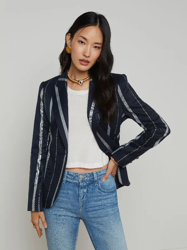 Perfect fashion pieces for the busy woman   Clementine Striped Blazer