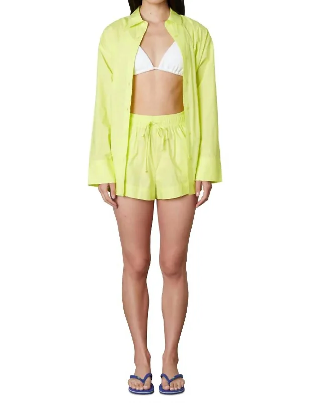 Comfortable yet fashionable women’s wear   Boxer Short In Lemon