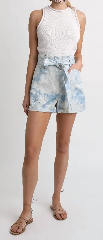 Elegant casual clothing for modern women   Davidson Short In Blue Marble