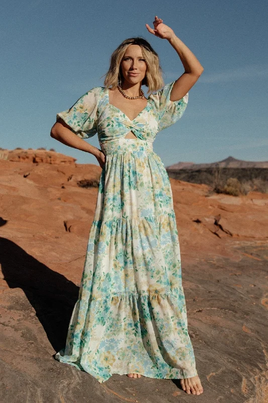 Classic pieces for a timeless wardrobe   Maya Maxi Dress | Garden Multi