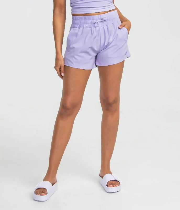 Women’s fashion that reflects your personality   Lined Hybrid Shorts In Purple Rose