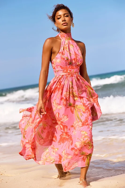 Casual outfits that elevate your style   Date Picking Midi Dress - Pink