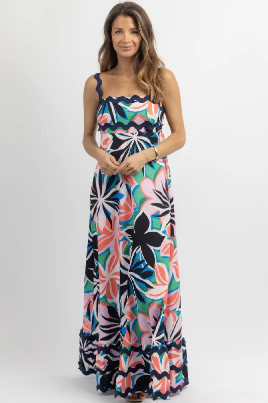 Luxurious fabrics and modern designs for women   TO THE TROPICS MAXI DRESS