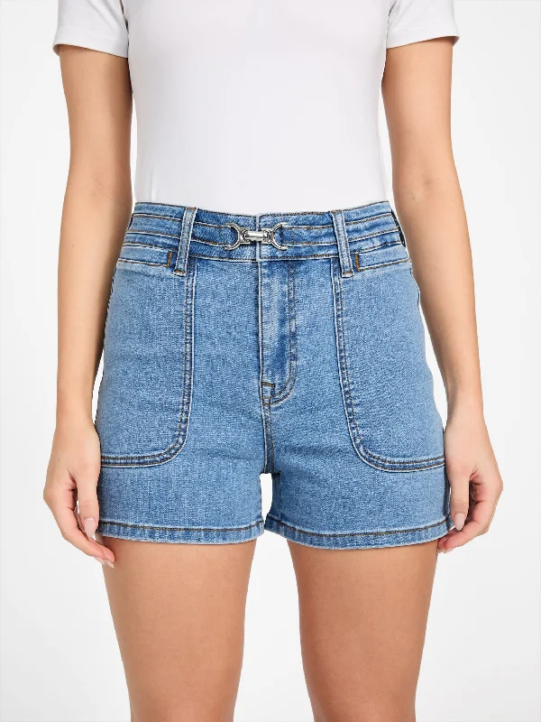 Bold, confident, and stylish women’s clothing   Dahlia High-Rise Denim Shorts