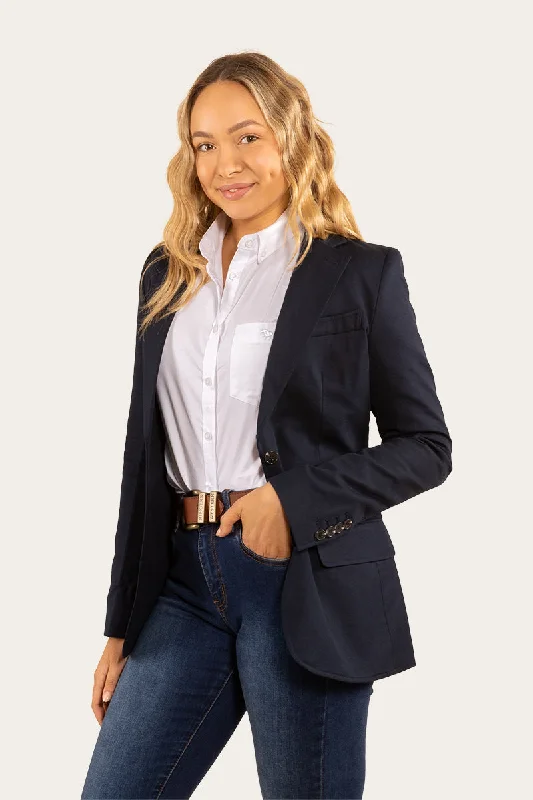 Fashionable clothing to fit every body type   Amelia Womens Blazer - Dark Navy