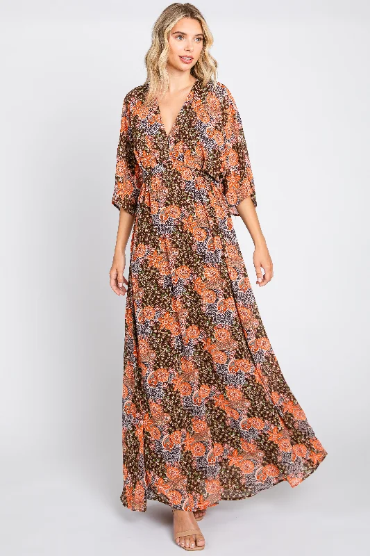 The ultimate guide to stylish women’s fashion Brown Floral Paisley Chiffon Maxi Dress The ultimate guide to stylish women’s fashion Brown Floral Paisley Chiffon Maxi Dress