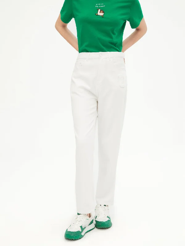 Fashion-forward styles that make a statement   Farrow White Jeans