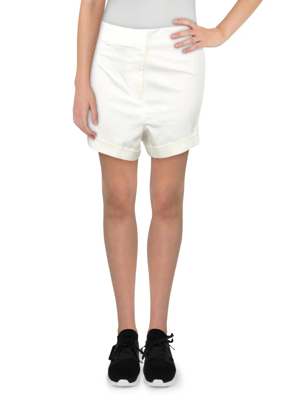 Trendy women’s clothing with a modern twist   Womens Cuffed High-Cut Shorts