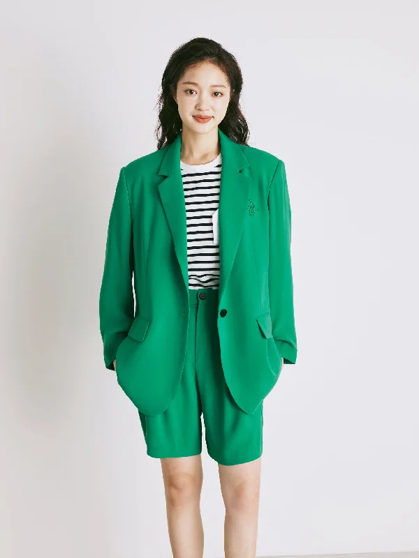 Stylish plus-size clothing for women   'URL' Casual Acetate Blazer