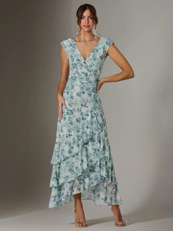 Premium quality women’s clothing at affordable prices Sleeveless Ruffle Midi Dress, Light Green Premium quality women’s clothing at affordable prices Sleeveless Ruffle Midi Dress, Light Green