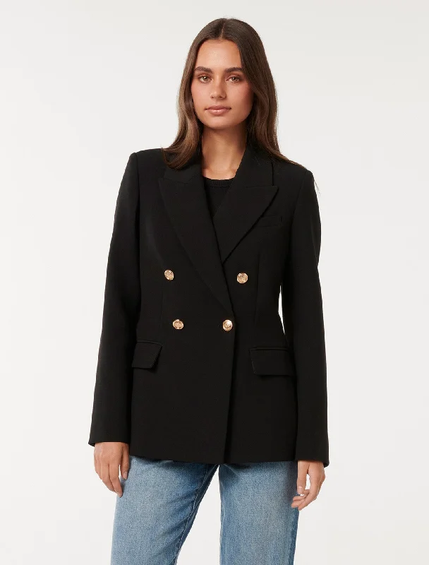 Fashion-forward women’s clothing on a budget   Celina Double Breasted Blazer