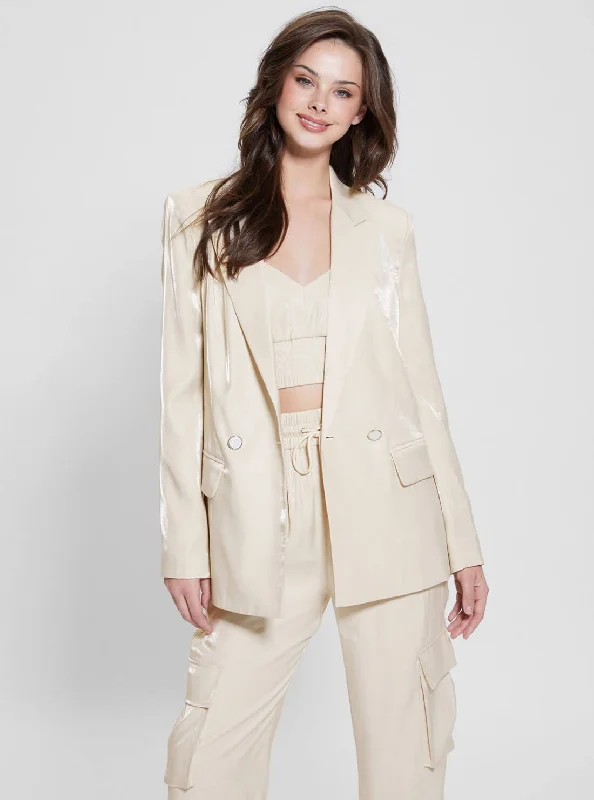 Versatile fashion options for every occasion   Eco Champagne Adriana Blazer Jacket