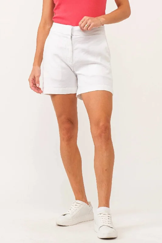 Elegant evening wear for special events   Tonya Super High Rise Short In White