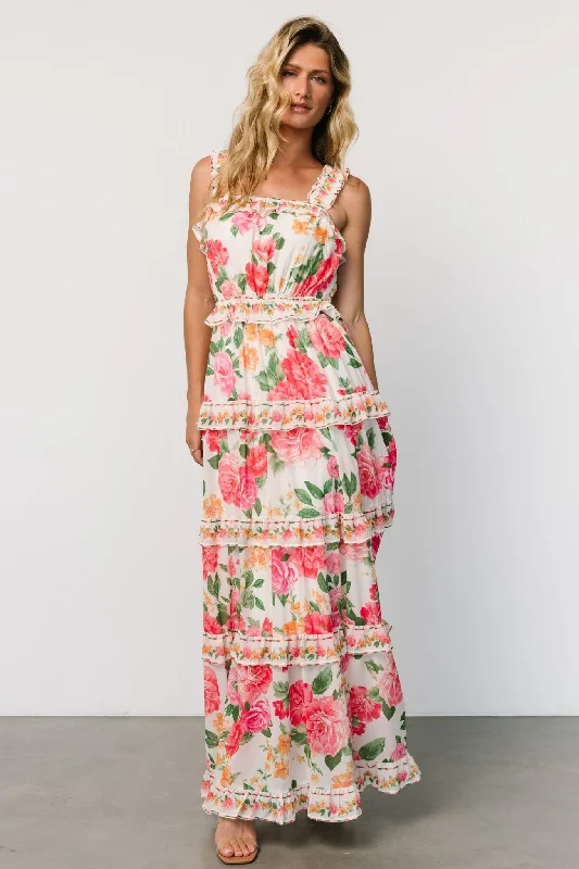 Effortlessly chic fashion for today’s woman Julieta Tiered Maxi Dress | Off White Floral Effortlessly chic fashion for today’s woman Julieta Tiered Maxi Dress | Off White Floral