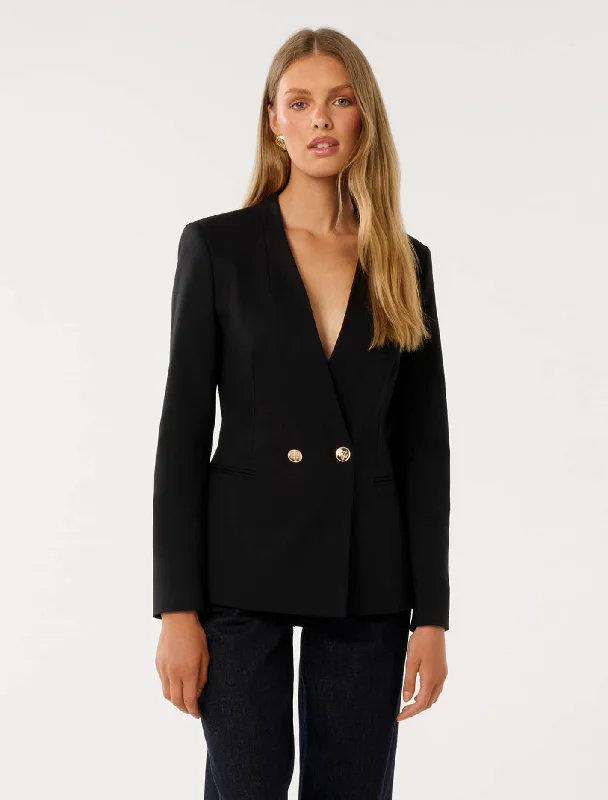 Fashionable clothing to fit every body type   Taylor Double Breasted Blazer