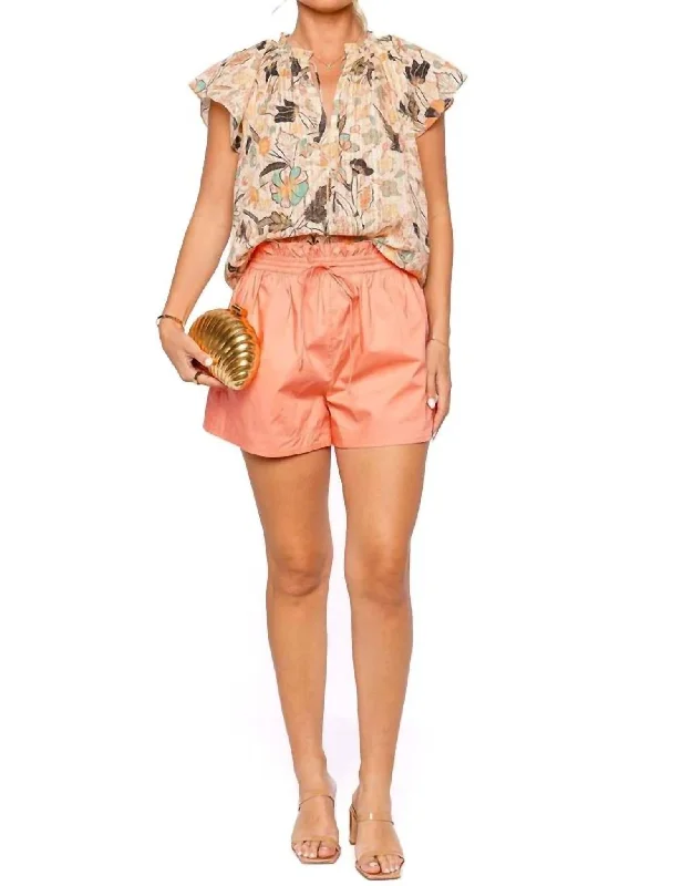 Stylish clothing designed to flatter every woman   Devin Shorts In Peony