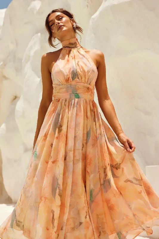 Feminine and fashionable clothing for every wardrobe   Daylight Midi Dress - Peach