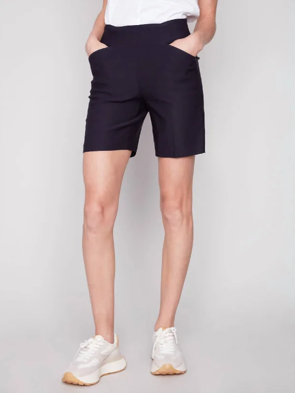 Essential women’s clothing for every season   Smooth Stretch Shorts In Navy