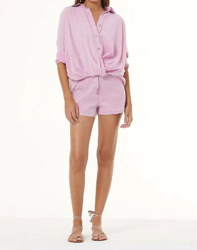 Effortlessly chic fashion for today’s woman   Coachella Short In Purple Jasmine