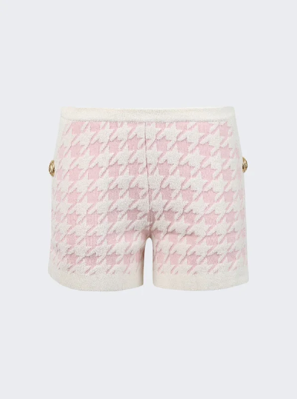 Statement pieces for the confident woman   Houndstooth Light Tweed Shorts