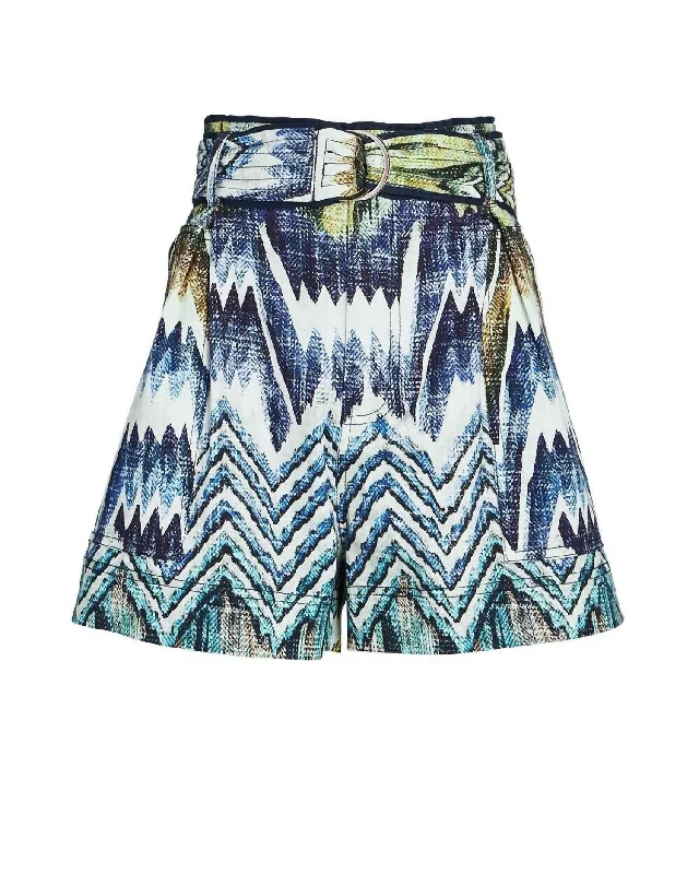 Casual outfits that elevate your style   Women's Nino Organic Shorts In Calvi Blue