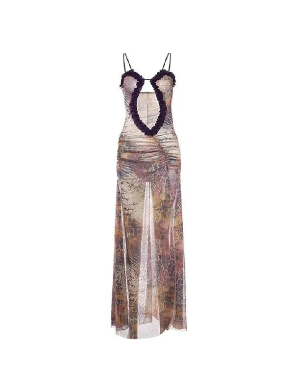 Step into style with our women’s clothing collection Random Print Fungus Cropped Maxi Dress Step into style with our women’s clothing collection Random Print Fungus Cropped Maxi Dress