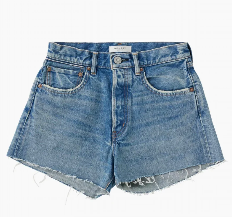 High-quality women’s wear for everyday elegance Women's Mililani Short In Faded Medium Wash High-quality women’s wear for everyday elegance Women's Mililani Short In Faded Medium Wash