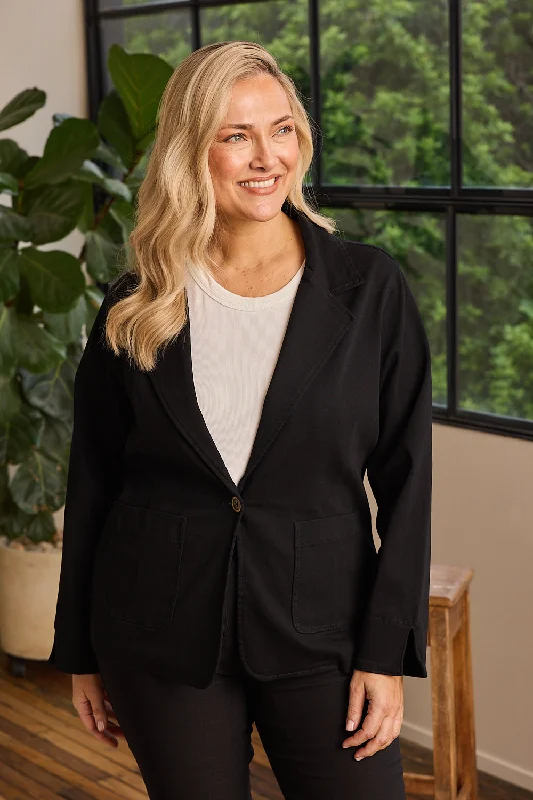 Fashionable clothing that fits every occasion   Adrift Ponte Blazer in Black
