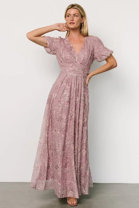 Create a timeless wardrobe with fashionable pieces Ardley Maxi Dress | Vintage Plum Floral Create a timeless wardrobe with fashionable pieces Ardley Maxi Dress | Vintage Plum Floral