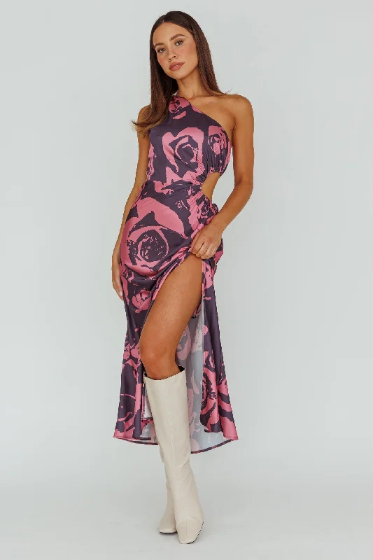 Trendy women’s clothing that suits every taste Charisma One-Shoulder Cut-Out Maxi Dress Floral Purple Trendy women’s clothing that suits every taste Charisma One-Shoulder Cut-Out Maxi Dress Floral Purple