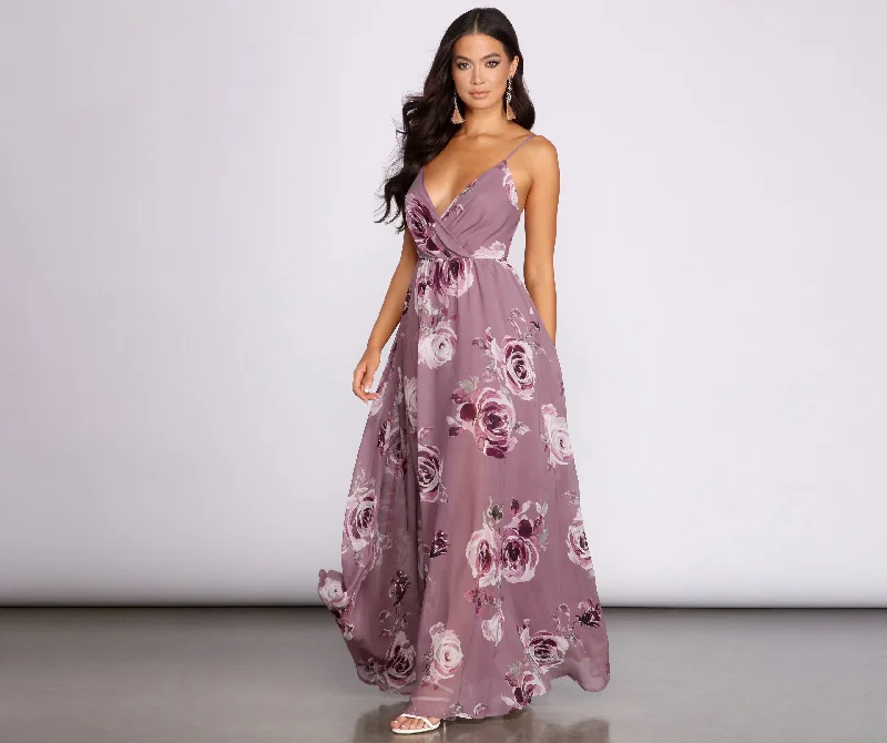 Trendy women’s clothing with a modern twist   Hila Floral Chiffon A-Line Dress