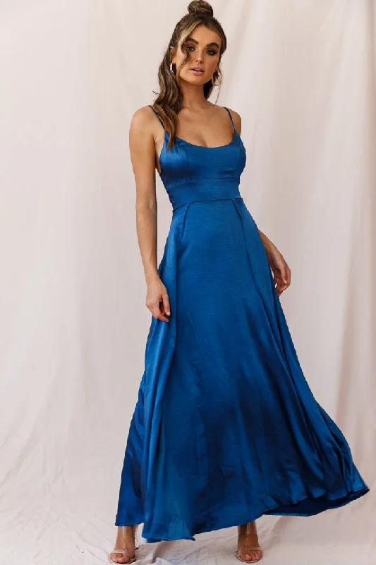 Comfortable yet fashionable women’s wear   Joanne Empire Waist Maxi Dress Navy