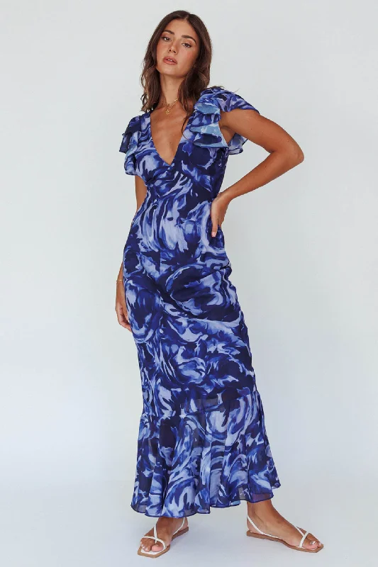 The ultimate guide to stylish women’s fashion Lydiah Ruffle Sleeve Maxi Dress Floral Blue The ultimate guide to stylish women’s fashion Lydiah Ruffle Sleeve Maxi Dress Floral Blue