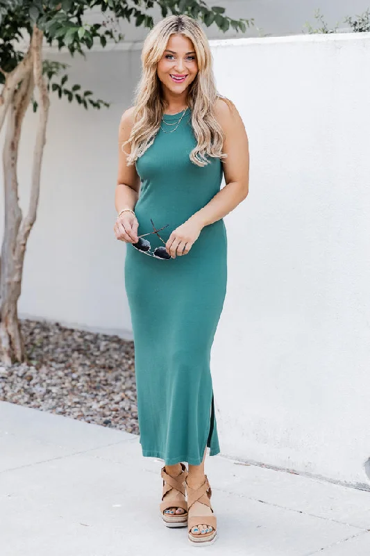 Get noticed with eye-catching women’s fashion   A New Start Teal Midi Dress FINAL SALE