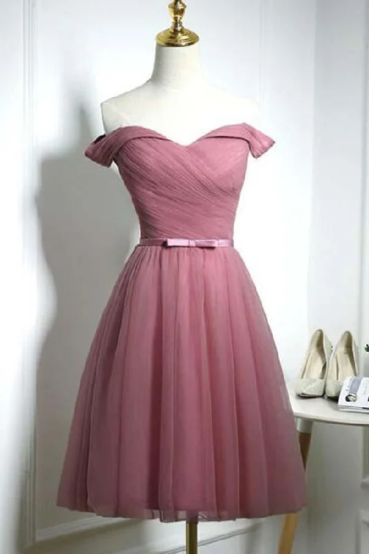 Elevate your look with premium women’s wear Cute Off Shoulder Sweetheart Tulle Homecoming Dress Party Dress PD114 Elevate your look with premium women’s wear Cute Off Shoulder Sweetheart Tulle Homecoming Dress Party Dress PD114