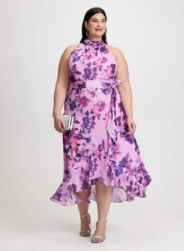 Step into style with our women’s clothing collection   Halter Neck Floral Dress