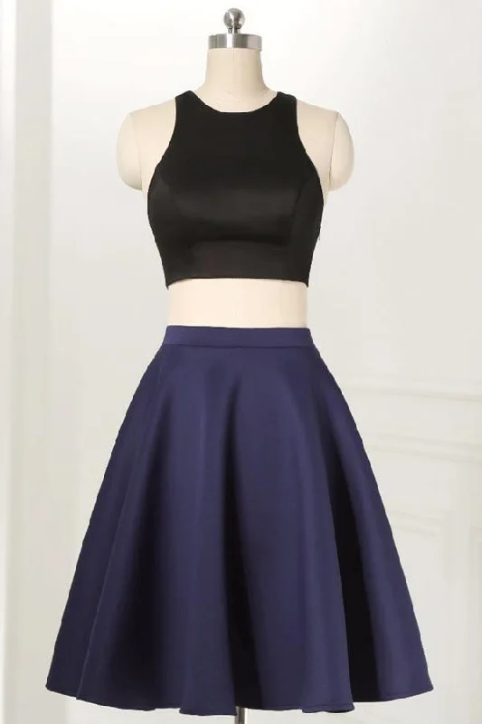 Women’s clothing that fits your personality and style Straight Two Piece Sleeveless Knee-Length Black Homecoming Dress PD264 Women’s clothing that fits your personality and style Straight Two Piece Sleeveless Knee-Length Black Homecoming Dress PD264