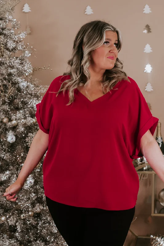 Designer-inspired women’s fashion at affordable prices   All Wear Top, Red