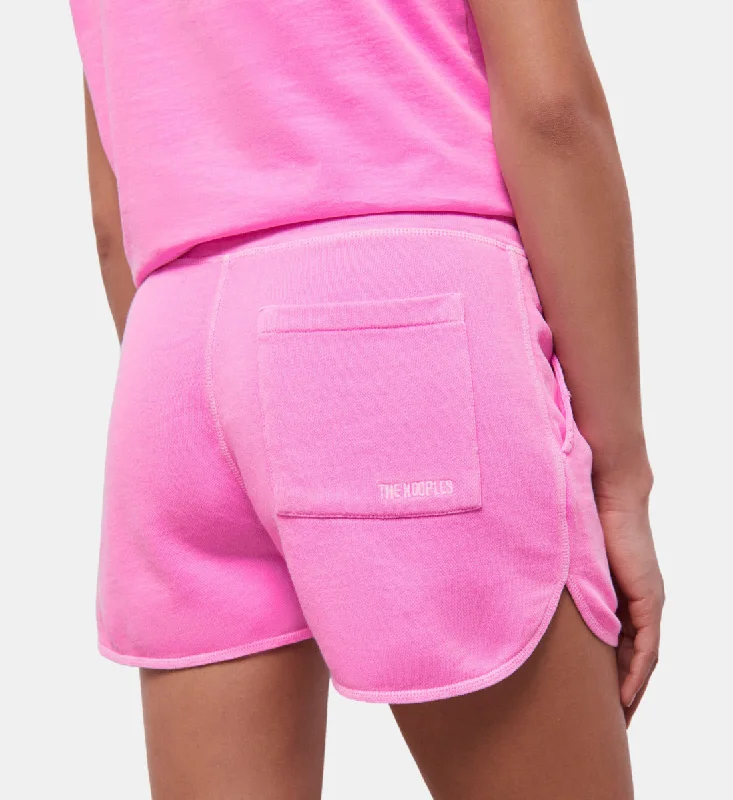 Elevate your style with fashionable women’s clothing Fluorescent Pink Fleece Shorts With Logo Elevate your style with fashionable women’s clothing Fluorescent Pink Fleece Shorts With Logo