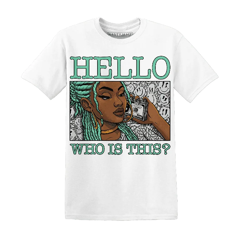 Bold, confident, and stylish women’s clothing NastyJamz Green Glow 3s T Shirt Match Hello Girl Bold, confident, and stylish women’s clothing NastyJamz Green Glow 3s T Shirt Match Hello Girl