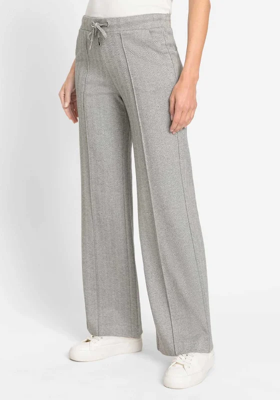 Affordable stylish women’s fashion collection Olsen Anna Chevron Print Wide Leg Trousers, Grey Affordable stylish women’s fashion collection Olsen Anna Chevron Print Wide Leg Trousers, Grey