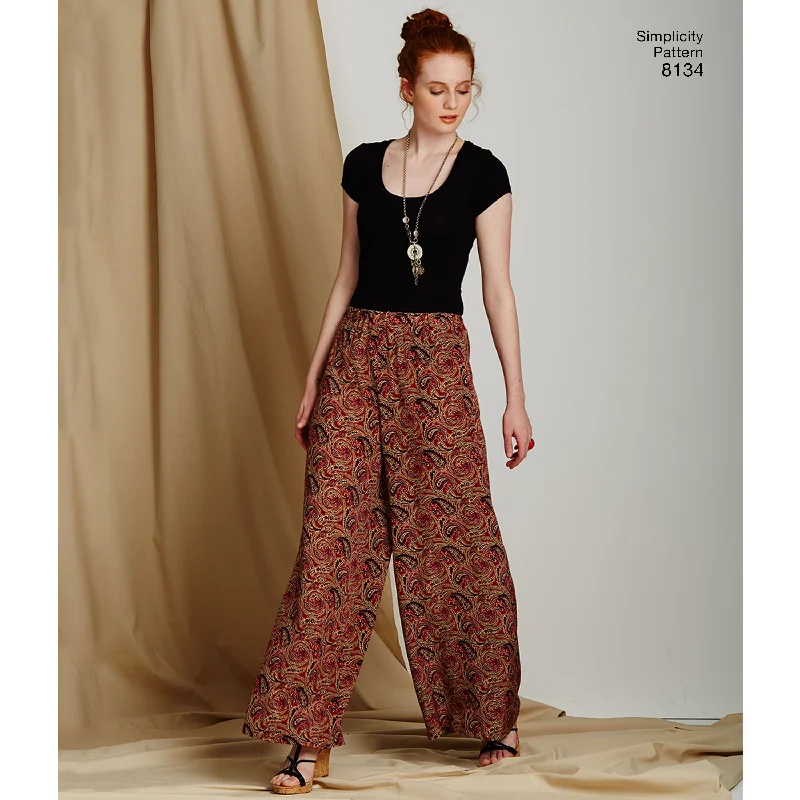 Sustainable fashion for stylish women   Simplicity Trousers and Shorts S8134