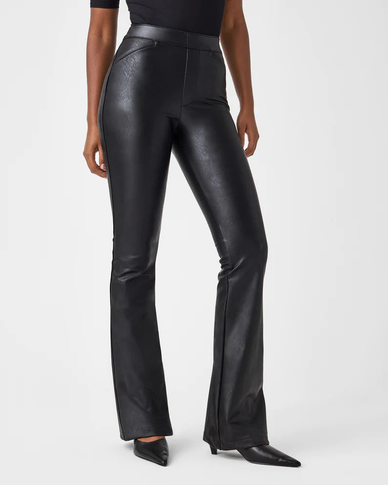 Stylish clothing designed to flatter every woman   Spanx Leather Like Flare Pant
