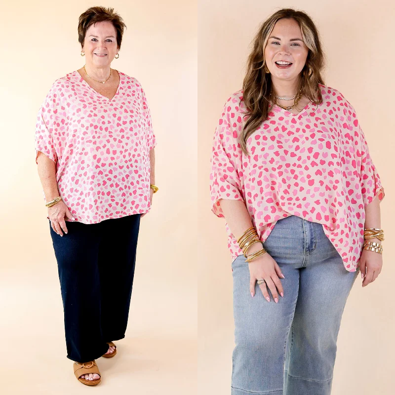 Trendy women’s clothing that suits every taste Spring It On Dotted Print Poncho Top in Pink Mix Trendy women’s clothing that suits every taste Spring It On Dotted Print Poncho Top in Pink Mix