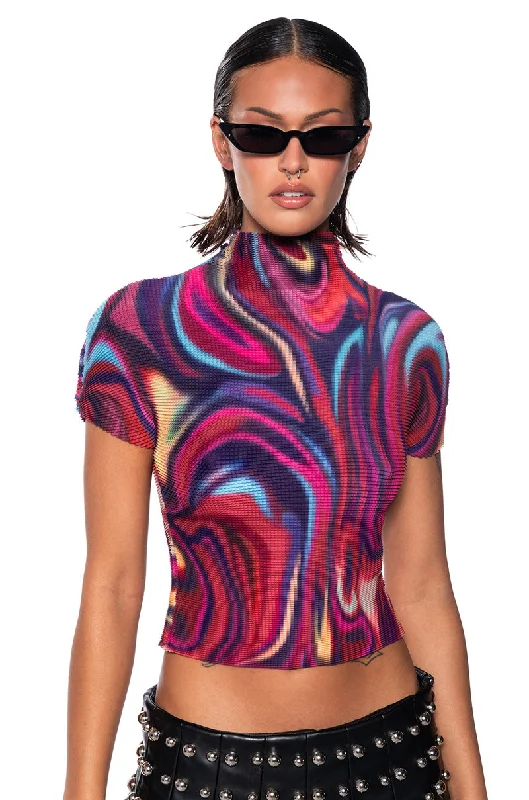 Refresh your wardrobe with trendy women’s apparel   ADRIANA TEXTURED CAP SLEEVE TOP