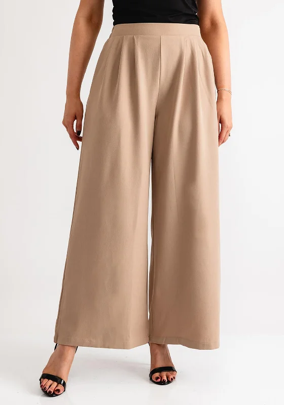 Elevate your style with fashionable women’s clothing Serafina Collection Elasticated Wide Leg Trousers, Beige Elevate your style with fashionable women’s clothing Serafina Collection Elasticated Wide Leg Trousers, Beige