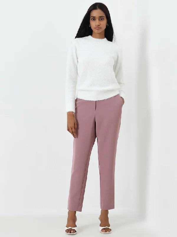 Latest fashion trends for modern women   Wardrobe Pink High-Rise Pants